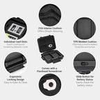JJC Portable Camera Battery Memory Card Storage Case - Image 5