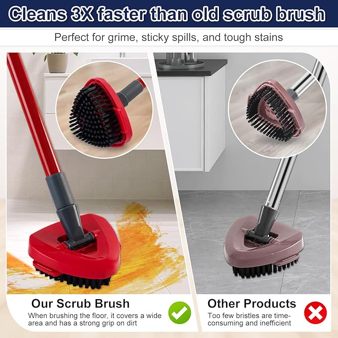 Scrubber Mop Head for Ocedar, Upgrade Scrub Brush for Ocedar, Spin Mop Scrub - Image 3