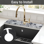 24" X 5.5" Kitchen Sink Splash Guard Faucet Mat Mandala Super Absorbent Fast - Image 5