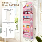 SpaceWhisper Over the Door Organizer, 5 Large Pocket Hanging Storage Organizer - Image 2