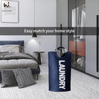 WOOHA 125L Large laundry basket, Collapsible laundry hamper, Tall Clothes - Image 9