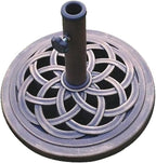 UBP18181-BR 18-Inch Cast Stone Umbrella Base, Made from Rust Free Composite Materials, Bronze Powder Coated Finish by Unknown