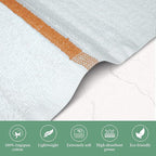 Bar Mop Gold Stripe 10lbs 16x19 Pack of 60 100% Cotton Double Stitched Route - Image 2