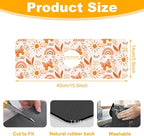 2 Pack Cute Rainbow Sink Splash Guard Faucet Mat Boho Rainbow Butterfly Super - Image 2