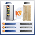 Yizosh Metal Garage Storage Cabinet with Locking Doors and Adjustable Shelves,- 75" Rolling Steel Tool Cabinet for Home Office,Garage,Warehouse - Image 6