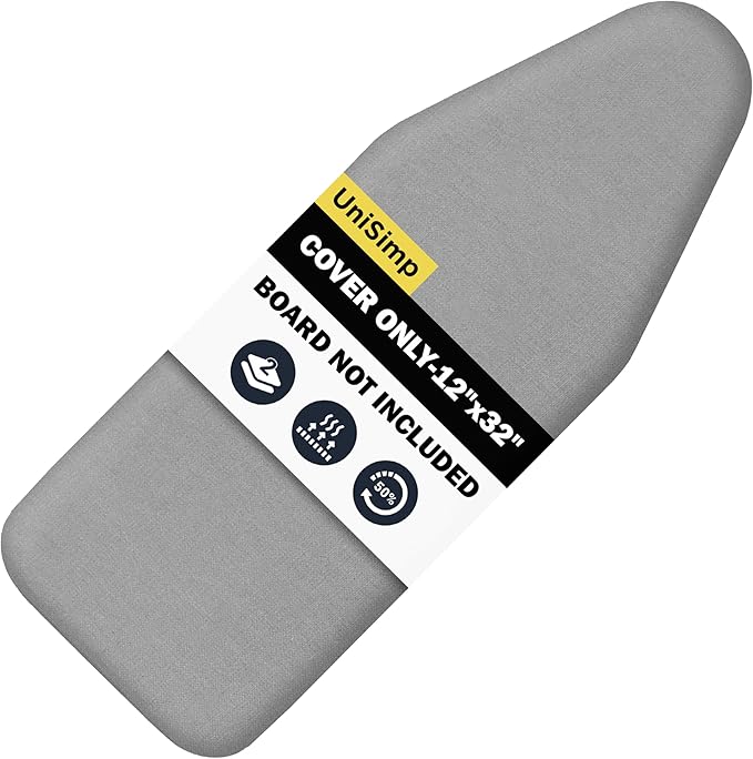 Small Ironing Board Cover and Pad 12"x32" Small Iron Board Cover by UniSimp