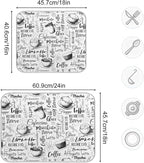 Coffee Cups Print Dish Drying Mat - Image 4