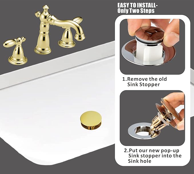 Artiwell Universal Bathroom Sink Drain Stopper, Fits Most Pop-Up Drains - Image 3