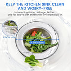 Sink Drain Strainer, Stainless Steel Kitchen Sink Drain Strainer, Dishwasher - Image 4