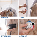 Hanging Vacuum Storage Bags, 6 Pack Hanging Storage Bags - Image 5