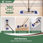 Eyliden Dust Mop with Reusable Washable Pads - Image 2
