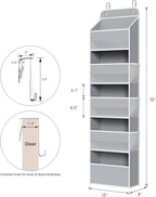 Univivi Hanging Storage Organizer Nursery Closet Cabinet Baby Storage - Image 3