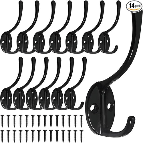 14 Pack Coat Hooks Wall Mounted by Homanu