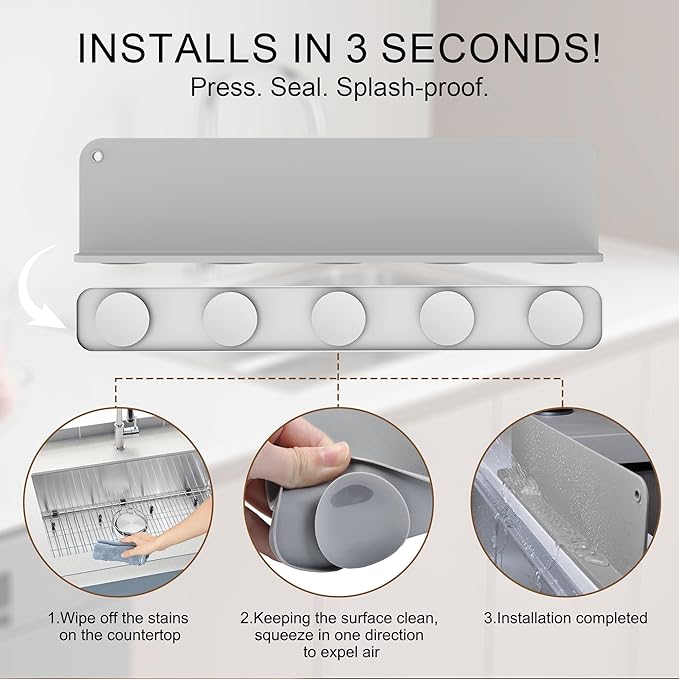 Silicone Sink Splash Guard, Sink Splash Guard - Image 3