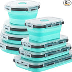 Sudaya 12 Pack Collapsible Food Storage Containers by Sudaya
