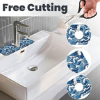 The Great Wave Off Kanagawa Japanese Blue White Kitchen Sink Splash Guard - Image 3