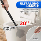4-Piece Toilet Brush and Plunger Set, Extended Handle Plunger, Toilet Bowl - Image 4