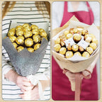 300 Pcs Square Golden Aluminium Foil Candy Wrappers Square Sweets Lolly Paper - Image 6