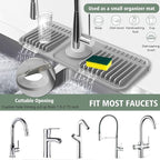 14.6-Inch Kitchen Sink Splash Guard Mat | 7° Slope - Image 6