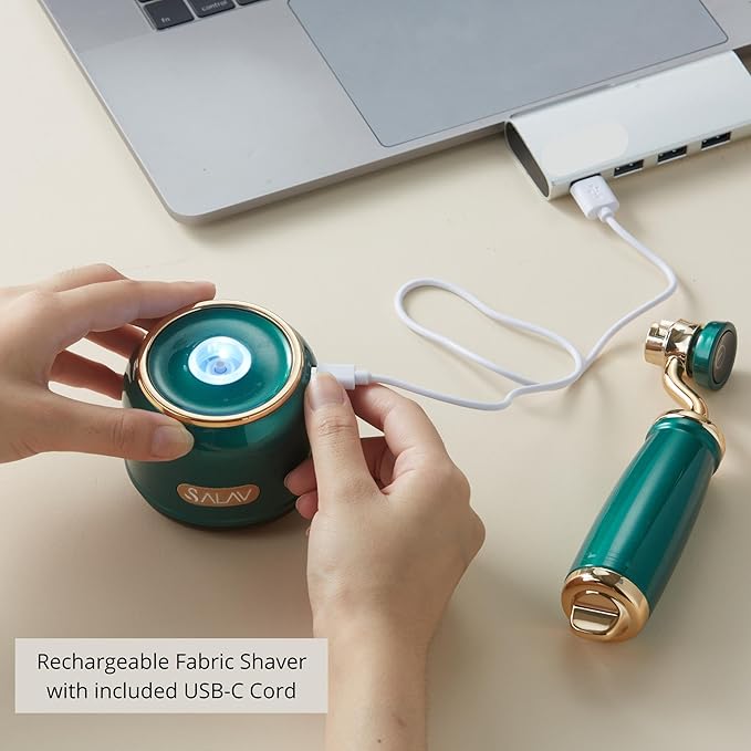 SALAV® Retro Edition Rechargeable Fabric Shaver and Lint Roller - Image 4