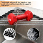Corner Dish Drying Rack, Kitchen Sink Caddy Sponge Holder, Triangle Over The - Image 3