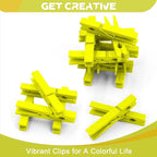 Colored Clothes Pins Wooden 100 Pack, Colored Clothespins Wood, Clothes Clips - Image 5