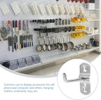 Garneck 12Pcs Metal Display Pegboard Hooks Cabinet Display Tool Hook - Image 8