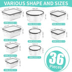 Skroam 72 piece Food Storage Containers Set - Image 2
