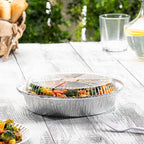 GUSTO [50 Count 9 Inch Disposable Round Aluminum Foil Pans - Image 2