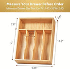 Umilife Kitchen Drawer Organizer, 10 Inch Silverware Utensil Tray Holder - Image 5