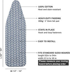 Ironing Board Cover and Pad Standard Size 15 x 54, 3 Pairs of Hook and Loop - Image 2