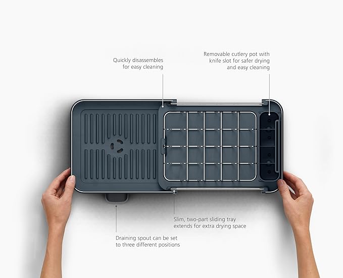 Joseph Joseph Extend Slim Steel Expandable Dish Drying Rack - Image 5
