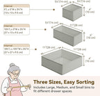 GRANNY SAYS Drawer Organizer Clothes, 12 Pack Dresser Organizer Bins - Image 2