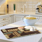 Super Absorbent Dish Drying Mat, Microfiber Fast-Drying Dish Mat, Kitchen Dish - Image 6