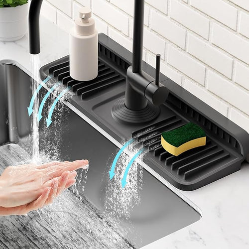 14.6 inch Faucet Mat for Kitchen Sink Splash GuardKitchen Sink Faucet Mat by Snoquir