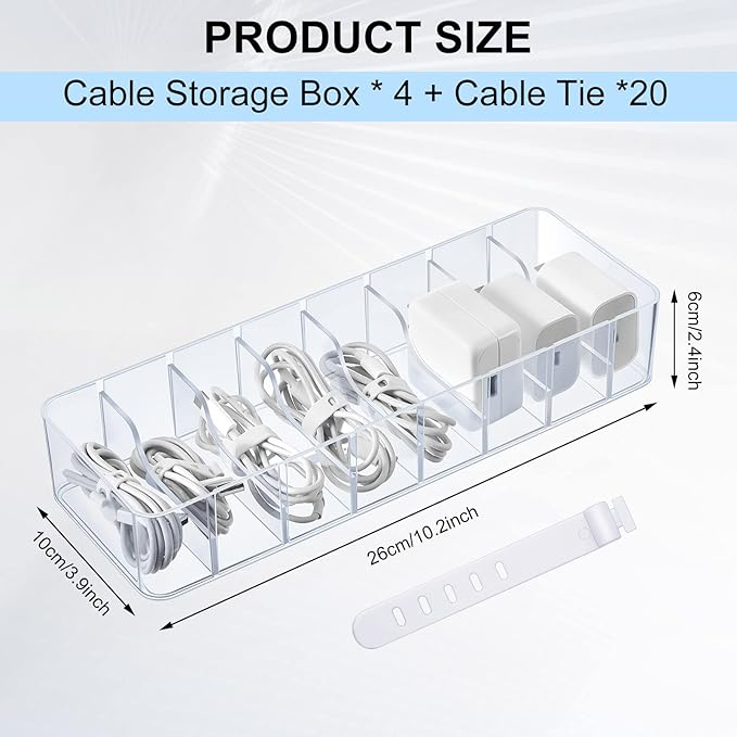 Tatuo 4 Pcs Cable Organizer - Image 2
