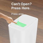 N. NETDOT 3 Pack 2.6 Gallon / 10L Bathroom Trash Can - Image 9