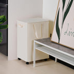 Slim Laundry Hamper with Lid and Wheels, Small Rolling Laundry Basket with - Image 7