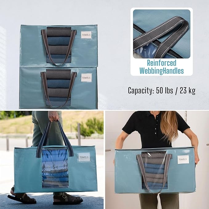 VENO 10 Pack Moving Bags, Comforter and Blanket Storage Bags - Image 6