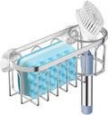 Yazoni 2-in-1 Sponge Holder for Kitchen Sink, Sink Caddy Kitchen Sink Organizer by Yazoni