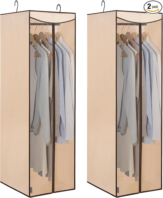 STORAGE MANIAC 2-Pack Hanging Garment Bag Zipper Cover by STORAGEMANIAC