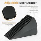 Heavy Duty Large Door Stoppers, Adjustable Spring Loaded Tall Doorstop Jammer - Image 4