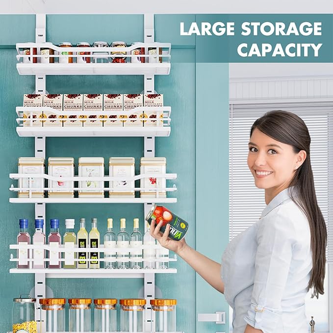 Over The Door Pantry Organizer，6-Tier Over The Door Organizer - Image 7