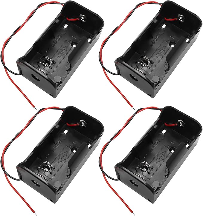 D Cell Battery Holder 4PCS 1.5V D Cell Battery Case Container by LUORNG