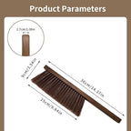 Hand Broom Brush, Dust Brush for Cleaning, Wood Block Hand Brush, Soft Bristle - Image 2