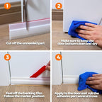 Holikme 2 Pack Door Draft Stopper Sheets, Rolls & Strips Under Door Draft - Image 6