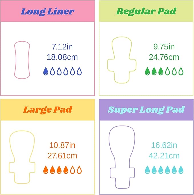 Livlit Large Size Ultra Thin Sanitary Pads, 100% Organic Cotton from Texas - Image 9