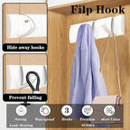 Folding Coat Hooks, Wall Mounted Coat Rack - Image 3