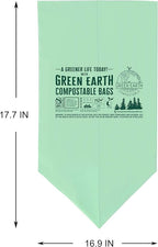 Green Earth Compostable Small Kitchen Food Scrap Trash Bags, Compost Bin - Image 2