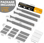 SpaceAid Bamboo Drawer Dividers - Image 4